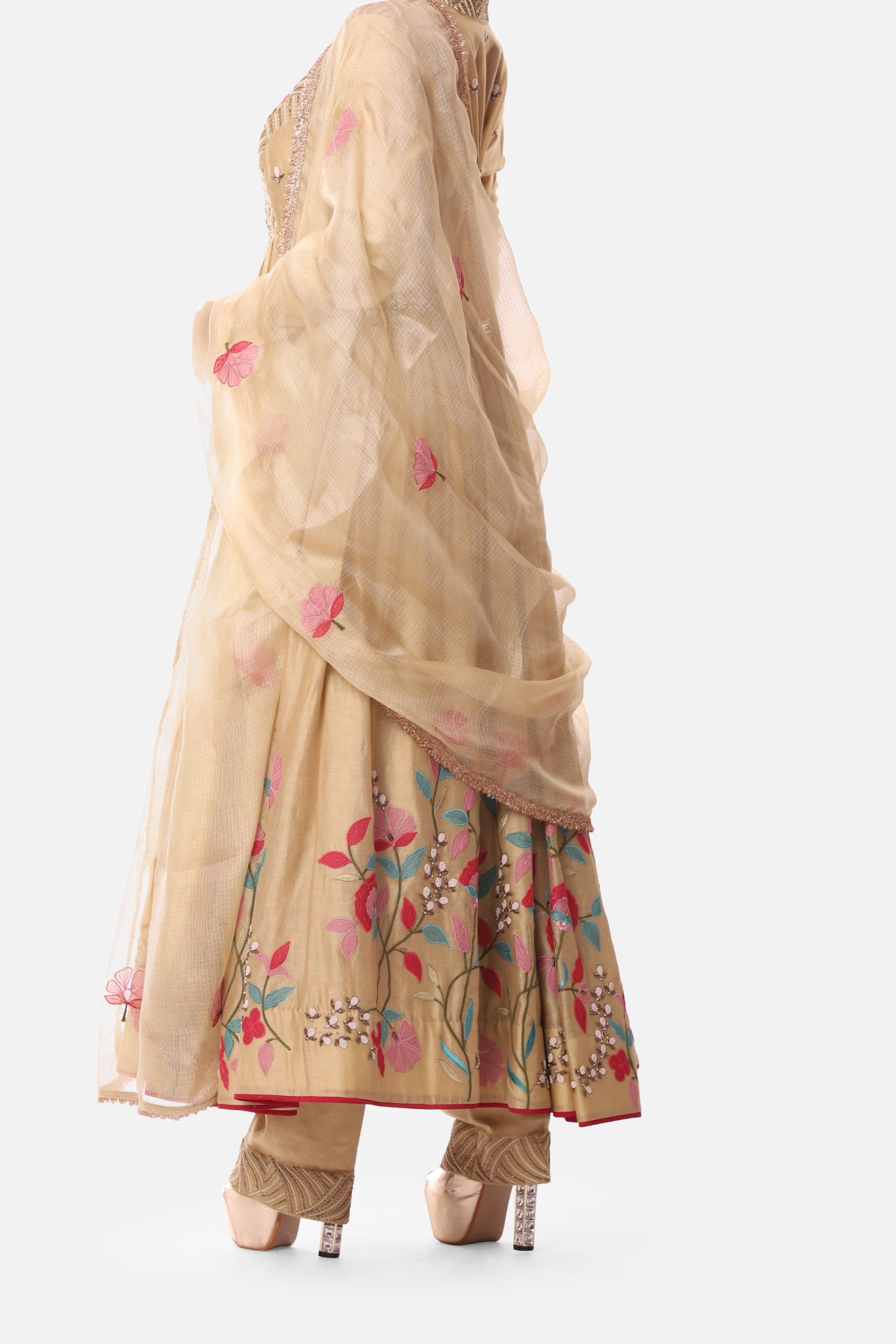 Yellow Anarkali Jacket