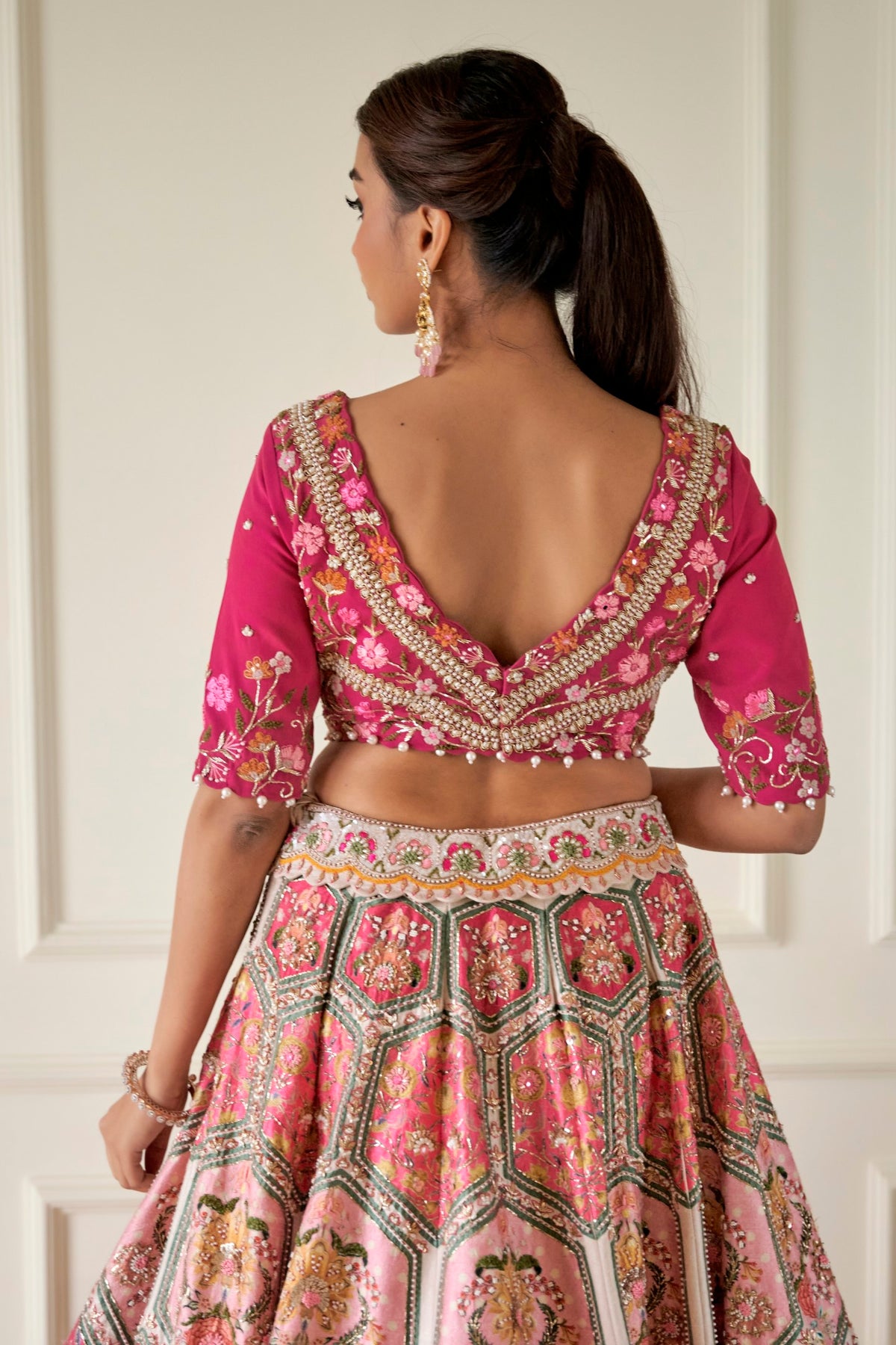 Fuschia Pink Lehenga Set