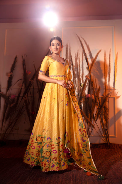 Printed Anarkali