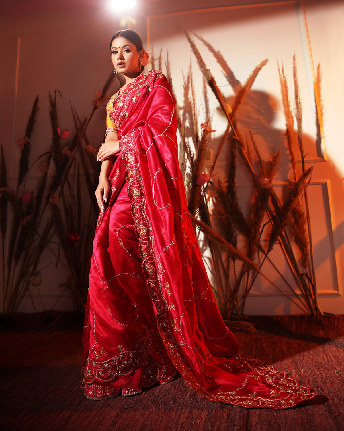 Red Saree