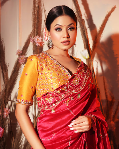 Red Saree