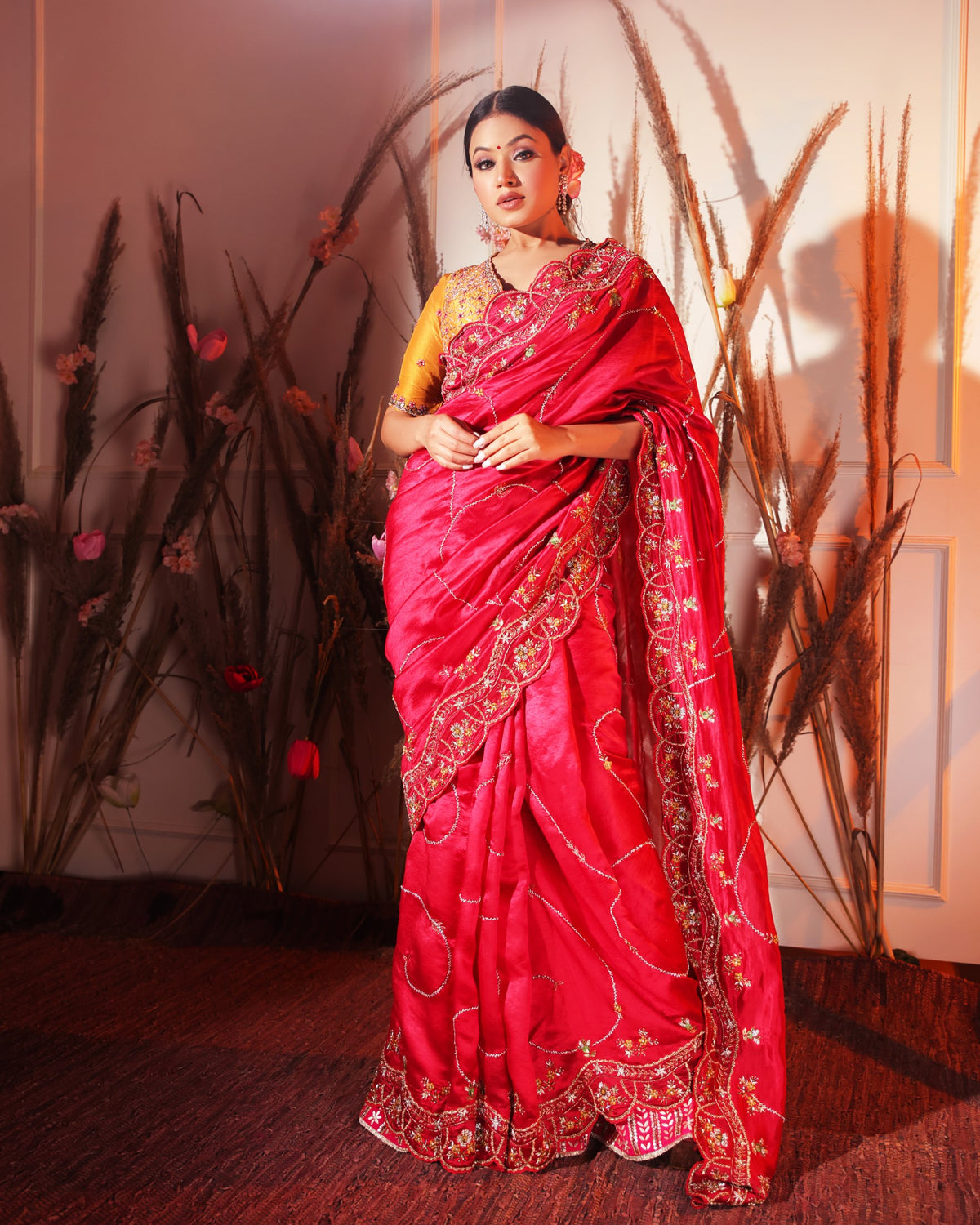 Red Saree