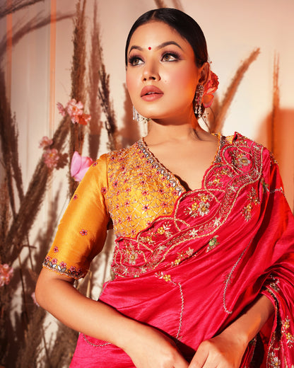 Red Saree
