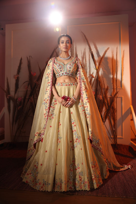 Lemon Yellow Lehenga Set