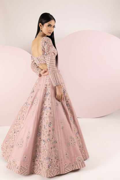 Pastel Pink Organza Lehenga Set