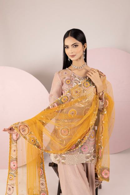 Beige Sharara Set