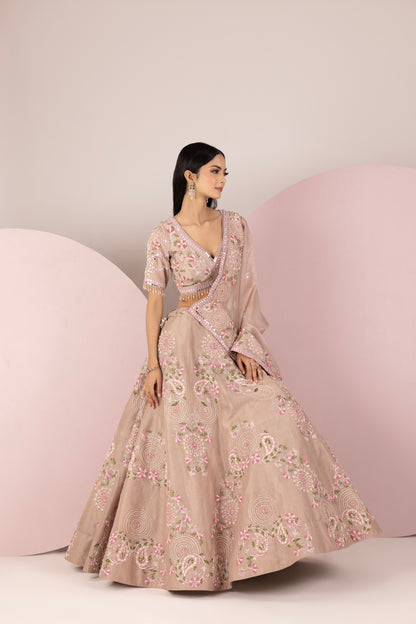 Pastel Pink Lehenga Set