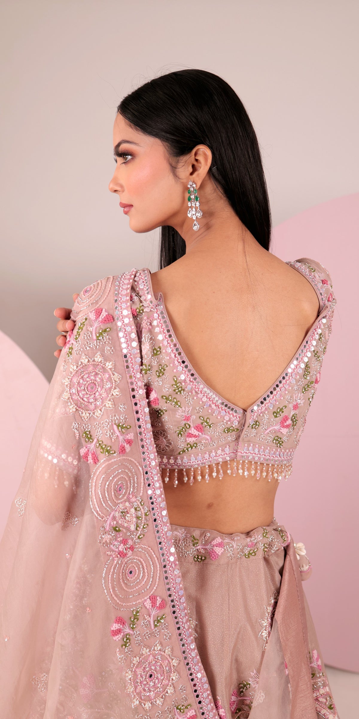 Pastel Pink Lehenga Set