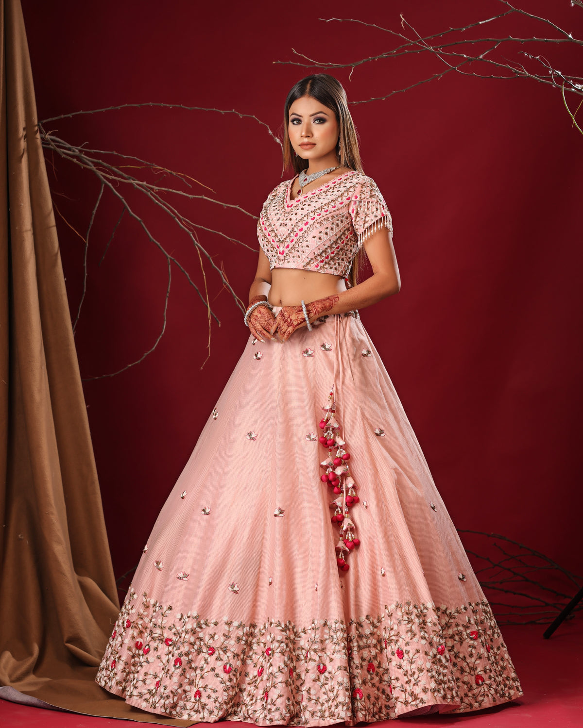 Pastel Pink lehenga set