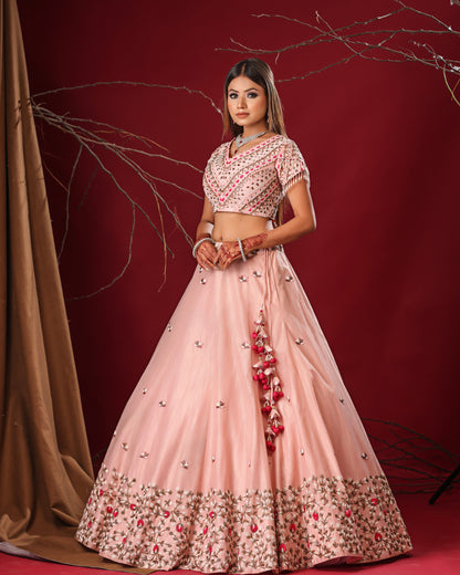 Pastel Pink lehenga set