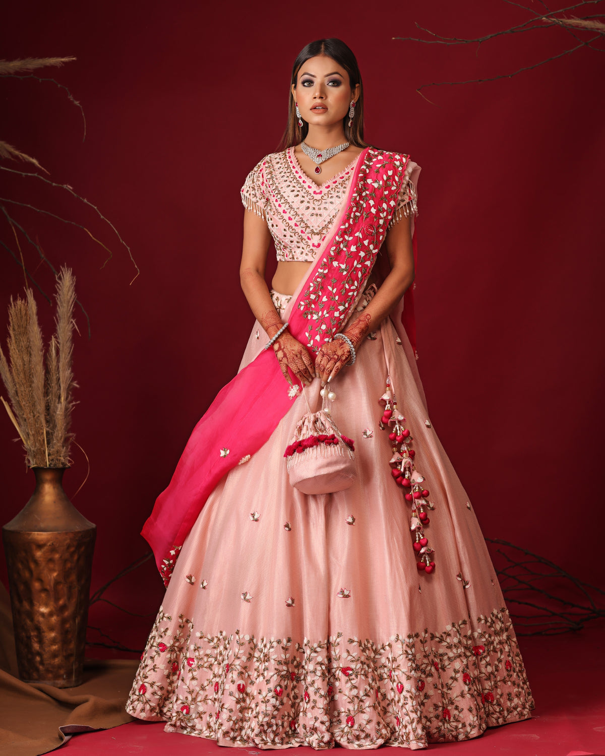 Pastel Pink lehenga set