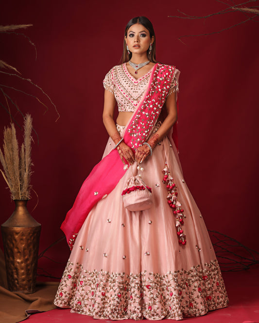 Pastel Pink lehenga set
