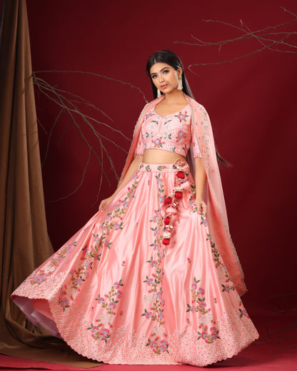 Pastel Pink lehenga set