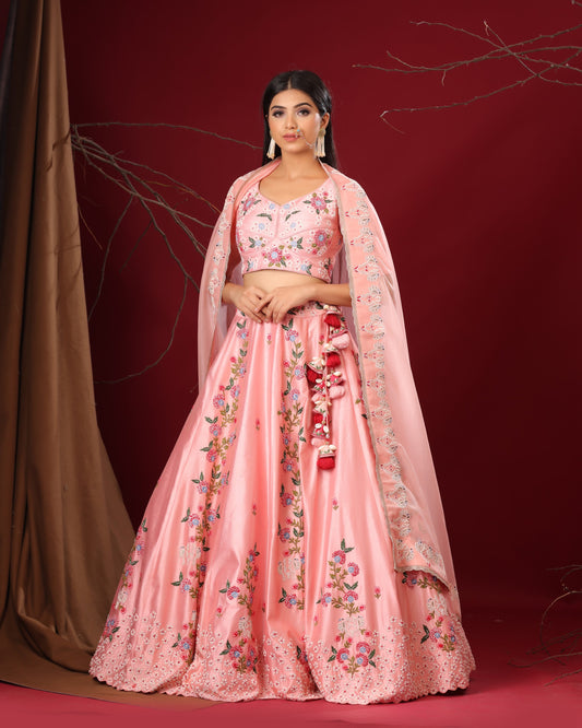 Pastel Pink lehenga set
