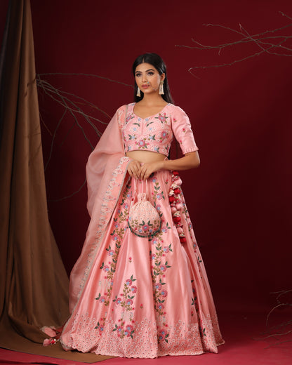 Pastel Pink lehenga set