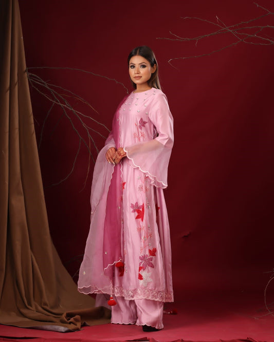 Lilac anarkali