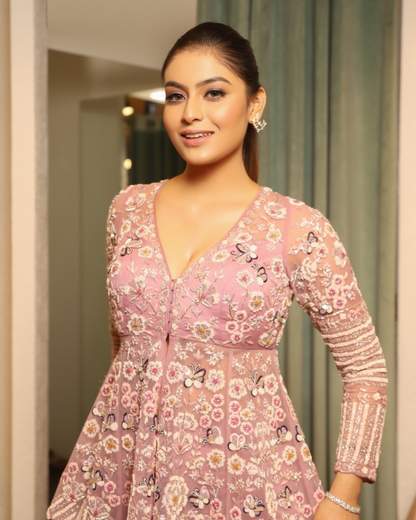 Powder Pink Sharara Set