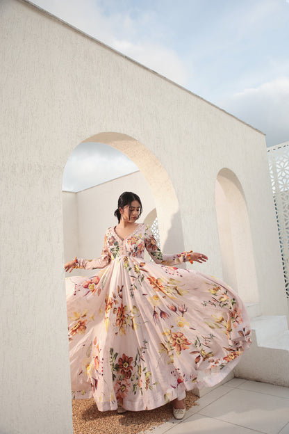 Pink Anarkali
