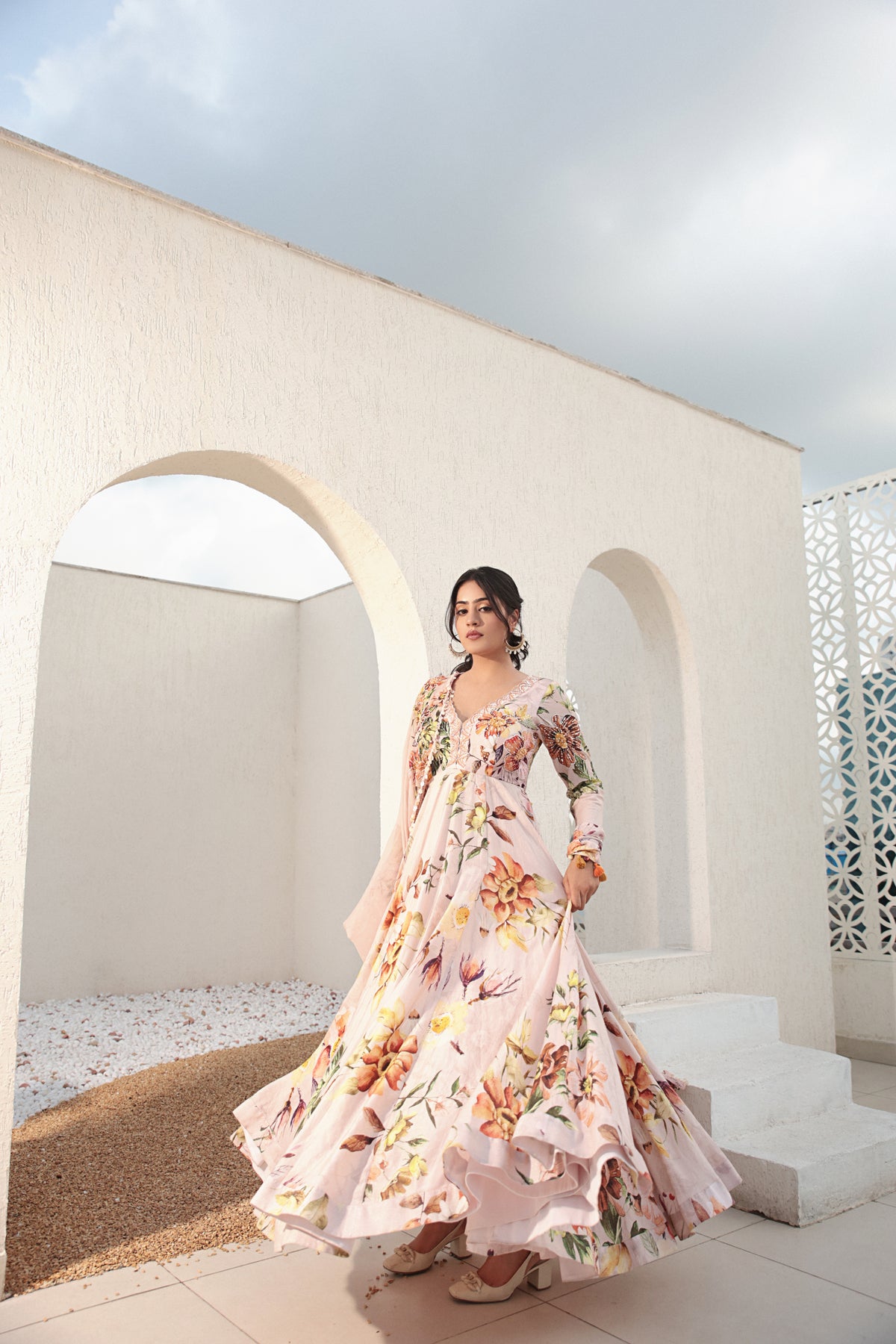 Pink Anarkali
