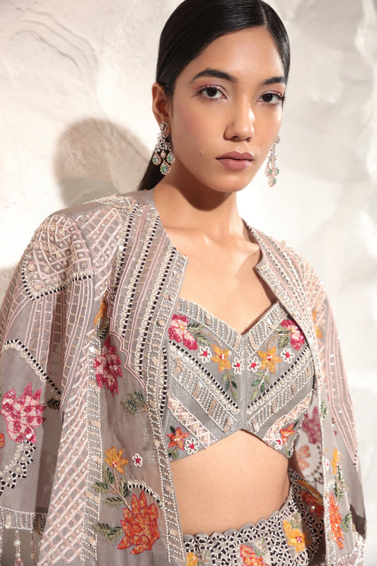 Cape Set Lehenga