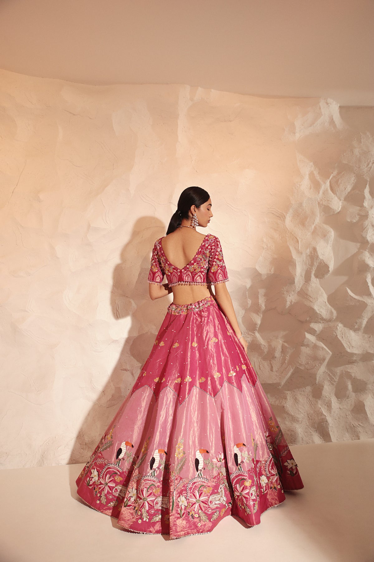 Fuchsia Pink Lehenga Set