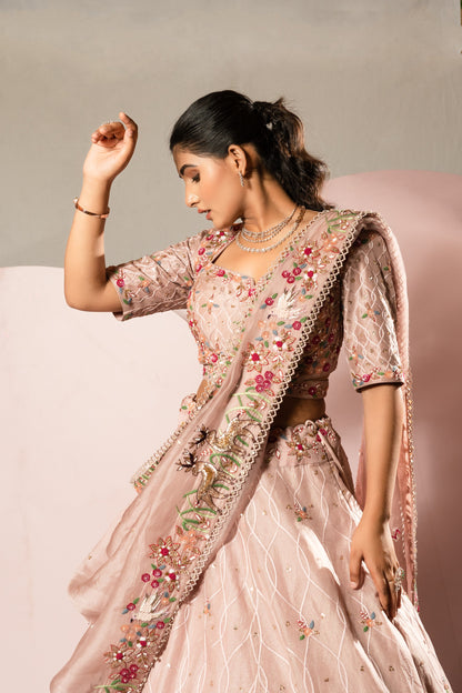 Pastel Pink Lehenga Set