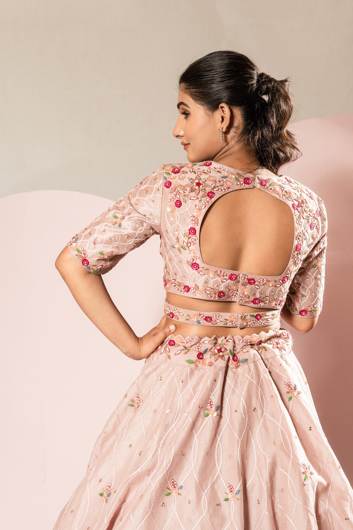 Pastel Pink Lehenga Set