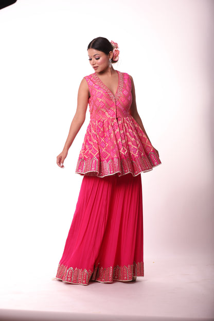 Bandhani Sharara Set