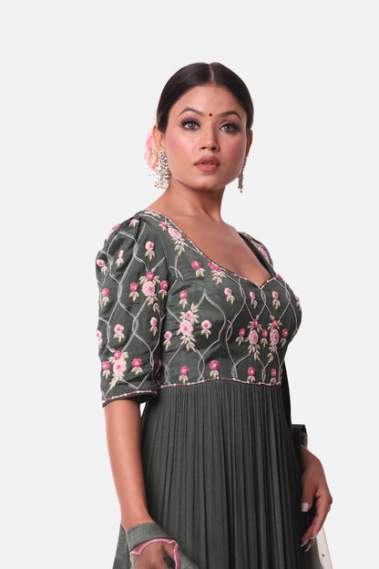 Emarld Green Anarkali