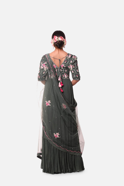 Emarld Green Anarkali