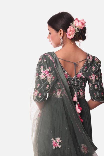 Emarld Green Anarkali