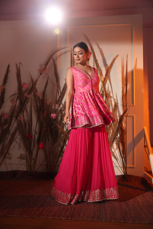 Bandhani Sharara Set