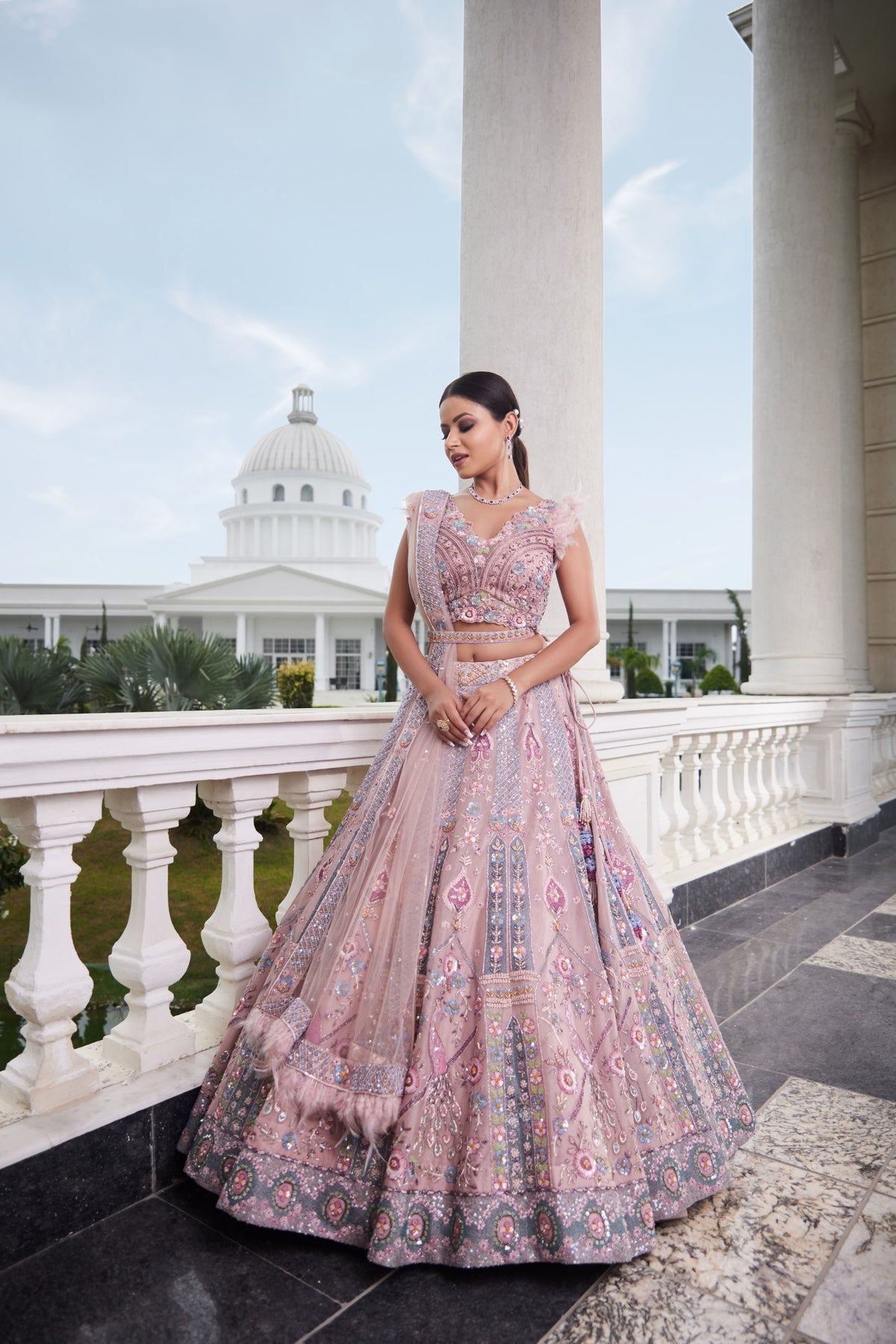 Powder Pink Lehenga Set