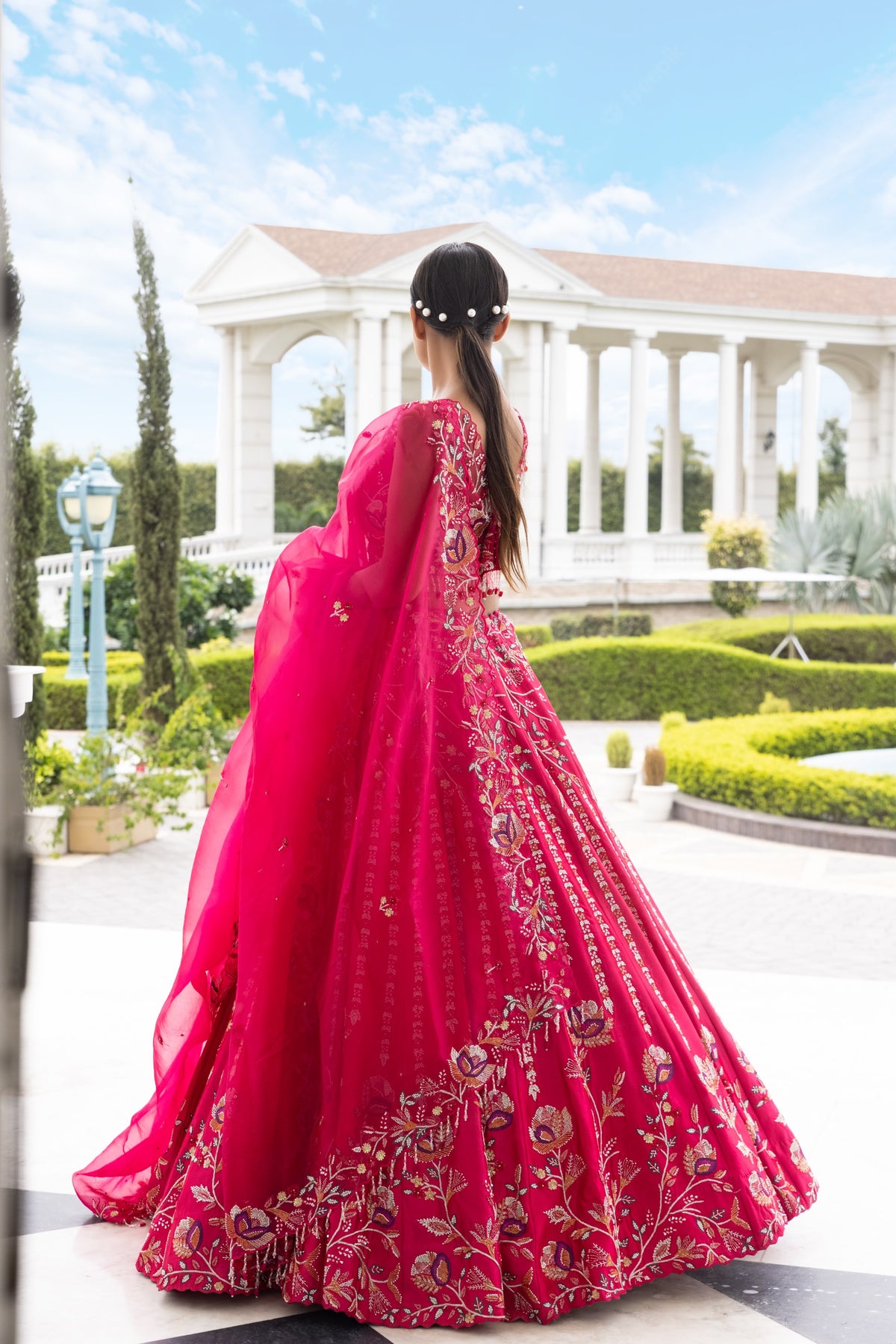 Red Silk Lehenga