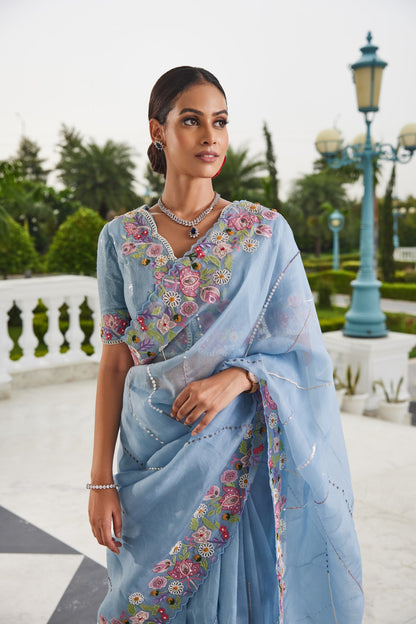 Organza Saree