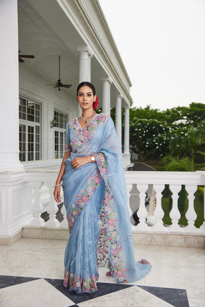 Organza Saree