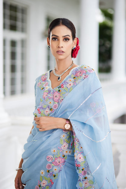 Organza Saree