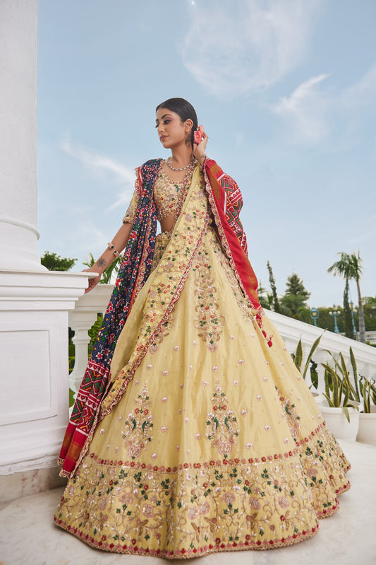 Lemon Yellow Lehenga Set