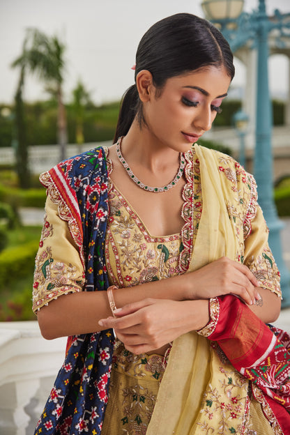 Lemon Yellow Lehenga Set