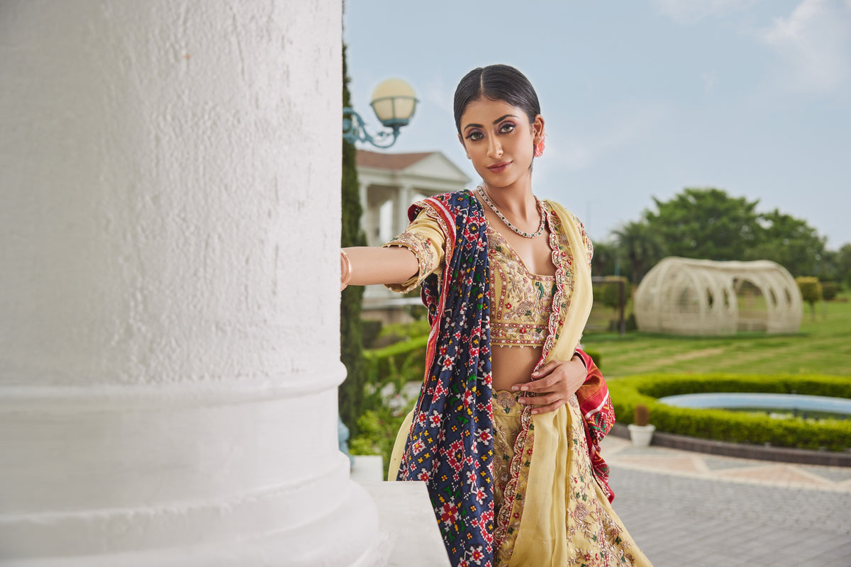 Lemon Yellow Lehenga Set