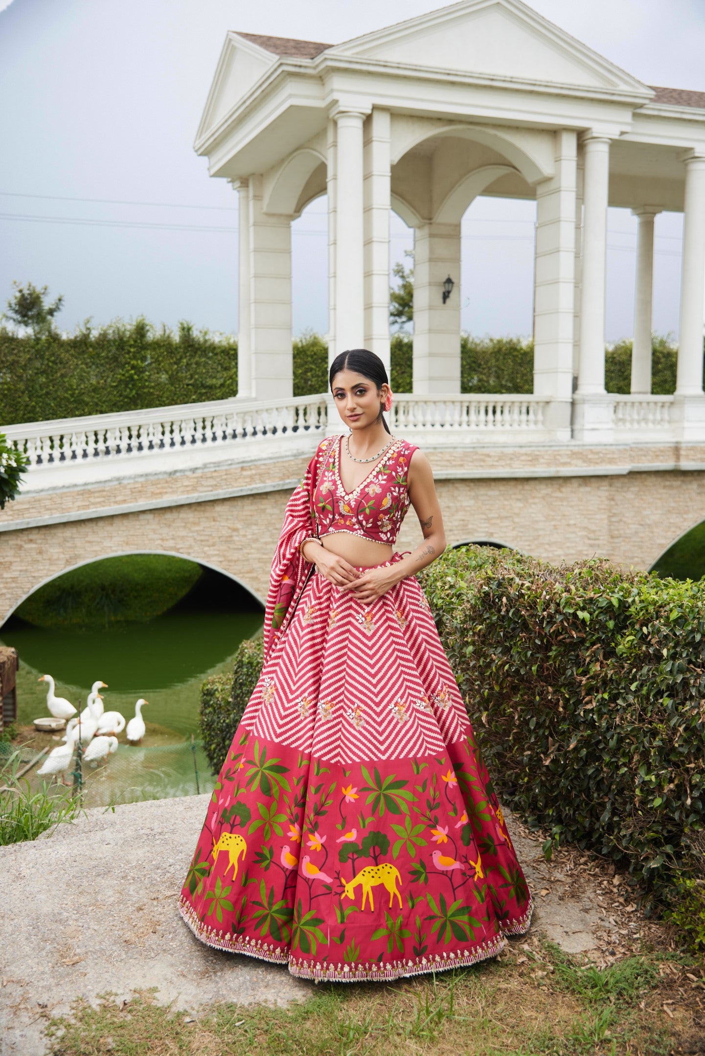 Paithani Print Lehenga Set