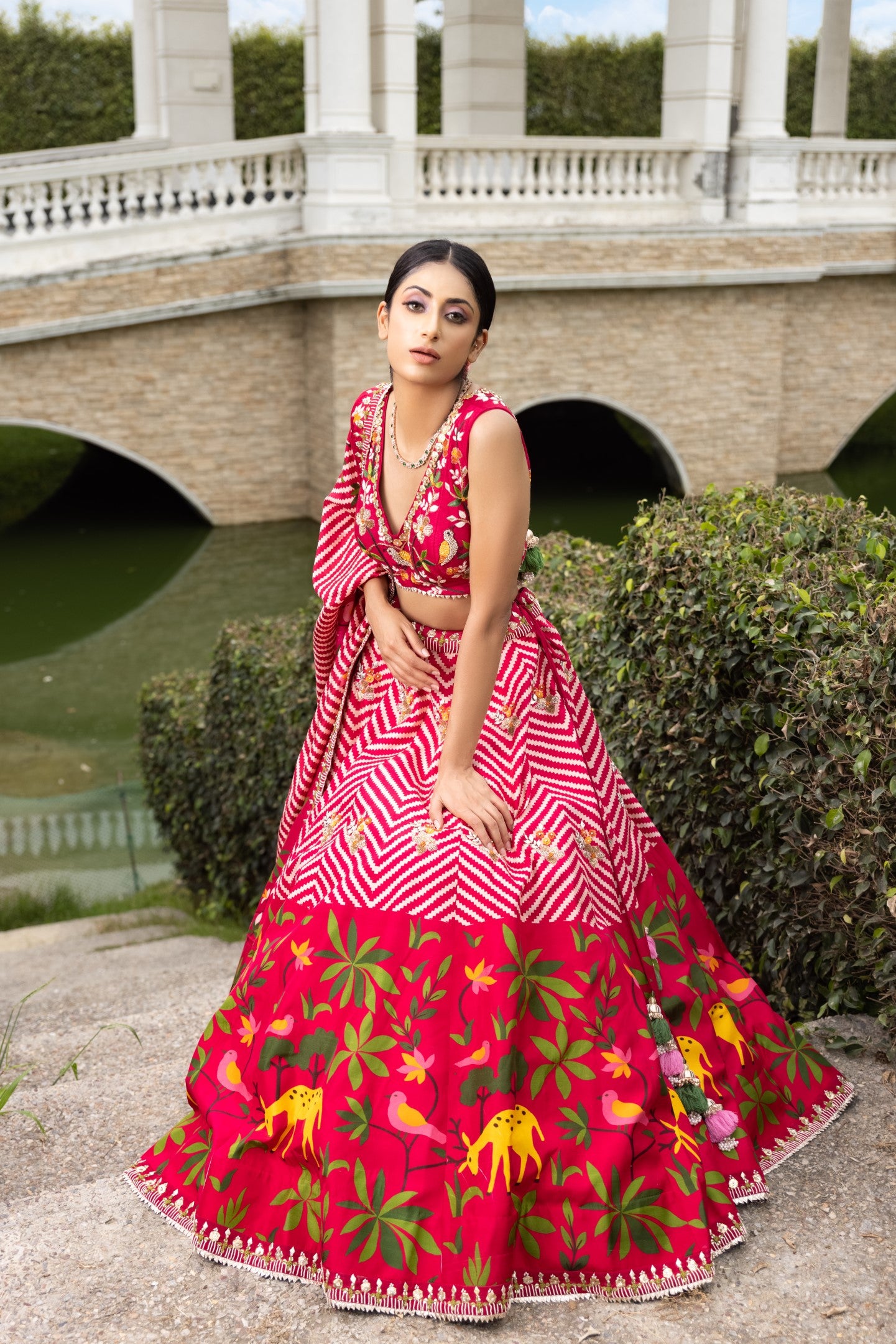 Paithani Print Lehenga Set