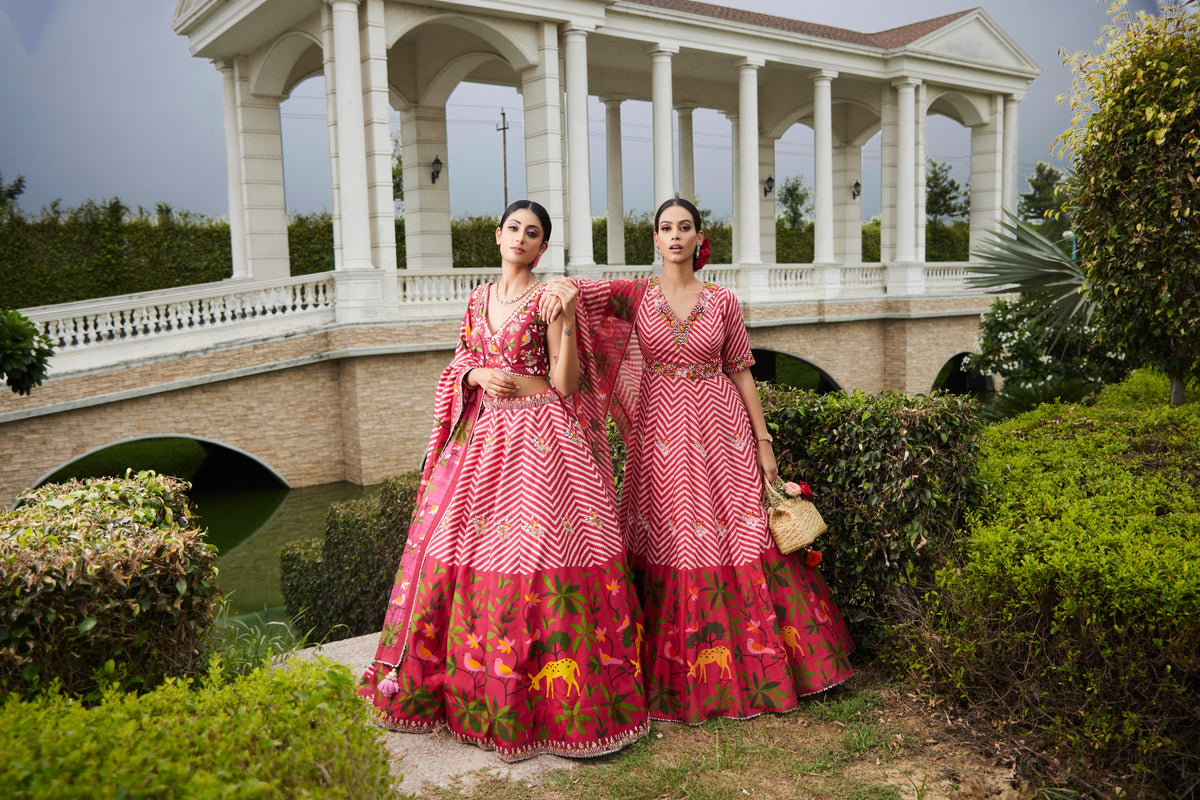 Paithani Print Anarkali