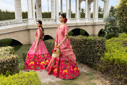 Paithani Print Lehenga Set