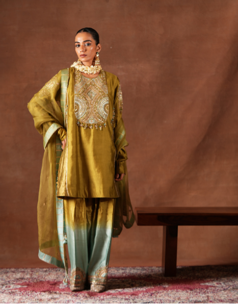 Ombre Kurta Set