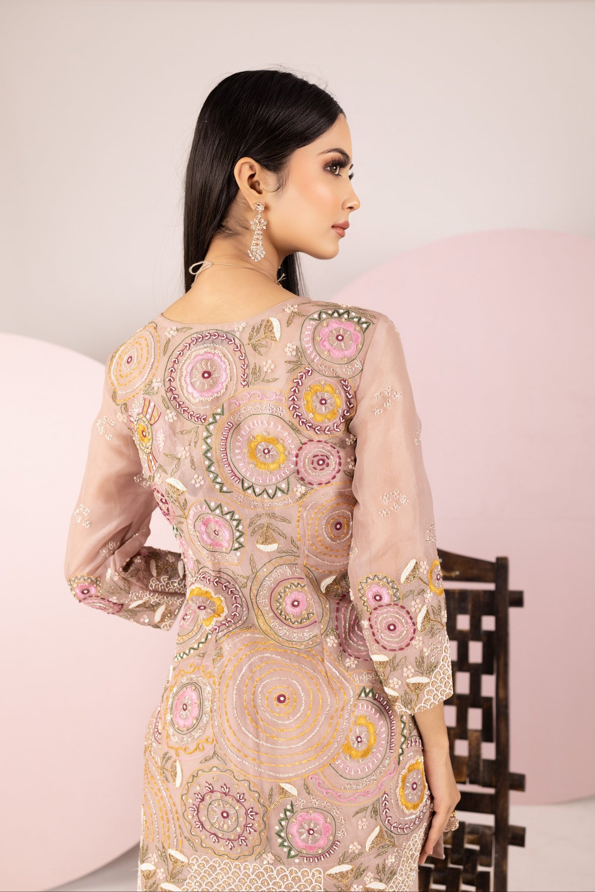 Beige Sharara Set