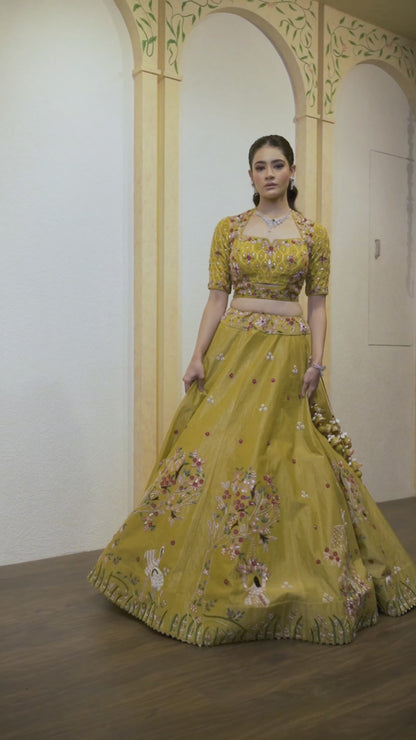 Deep Yellow Lehenga Set