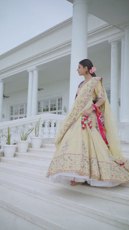Lemon Yellow Lehenga Set