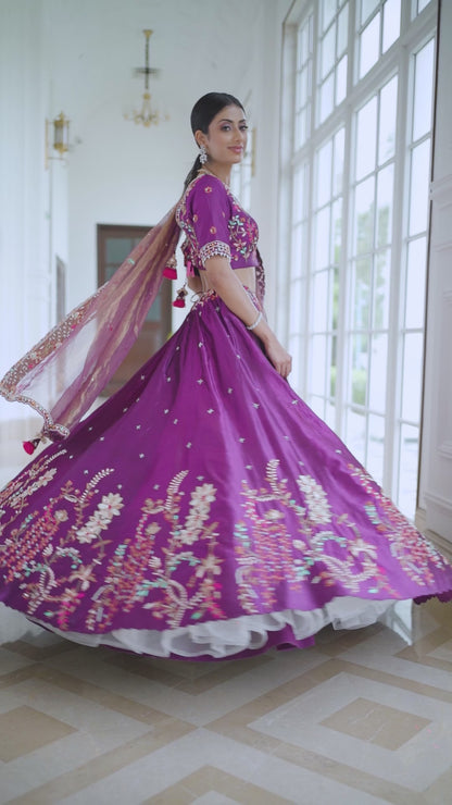 Red Silk Lehenga